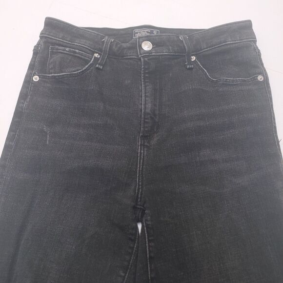 Abercrombie And Fitch High Rise Super Skinny Dark Wash Women's Jeans Size 27/4 - Picture 4 of 15